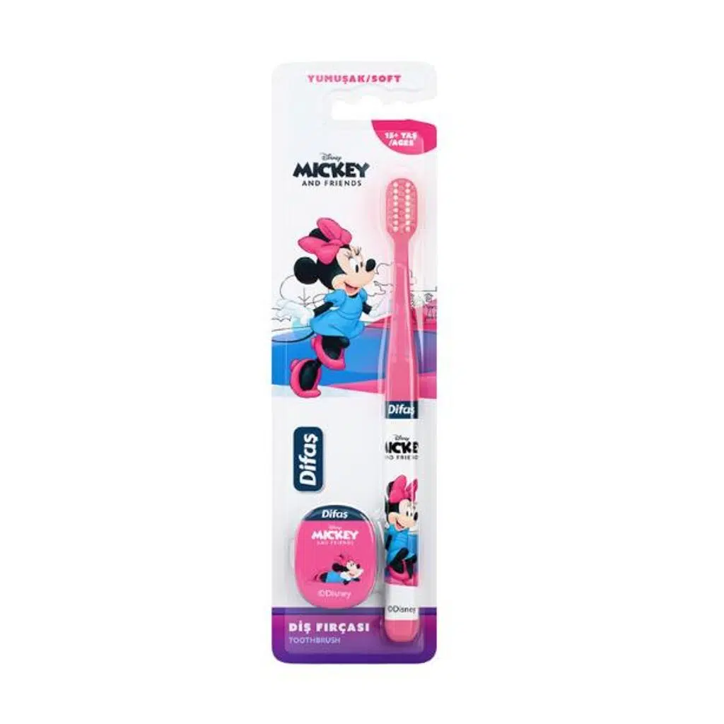 Difaş Minnie Orta Diş Fırçası 15+ Yaş Karma Renk