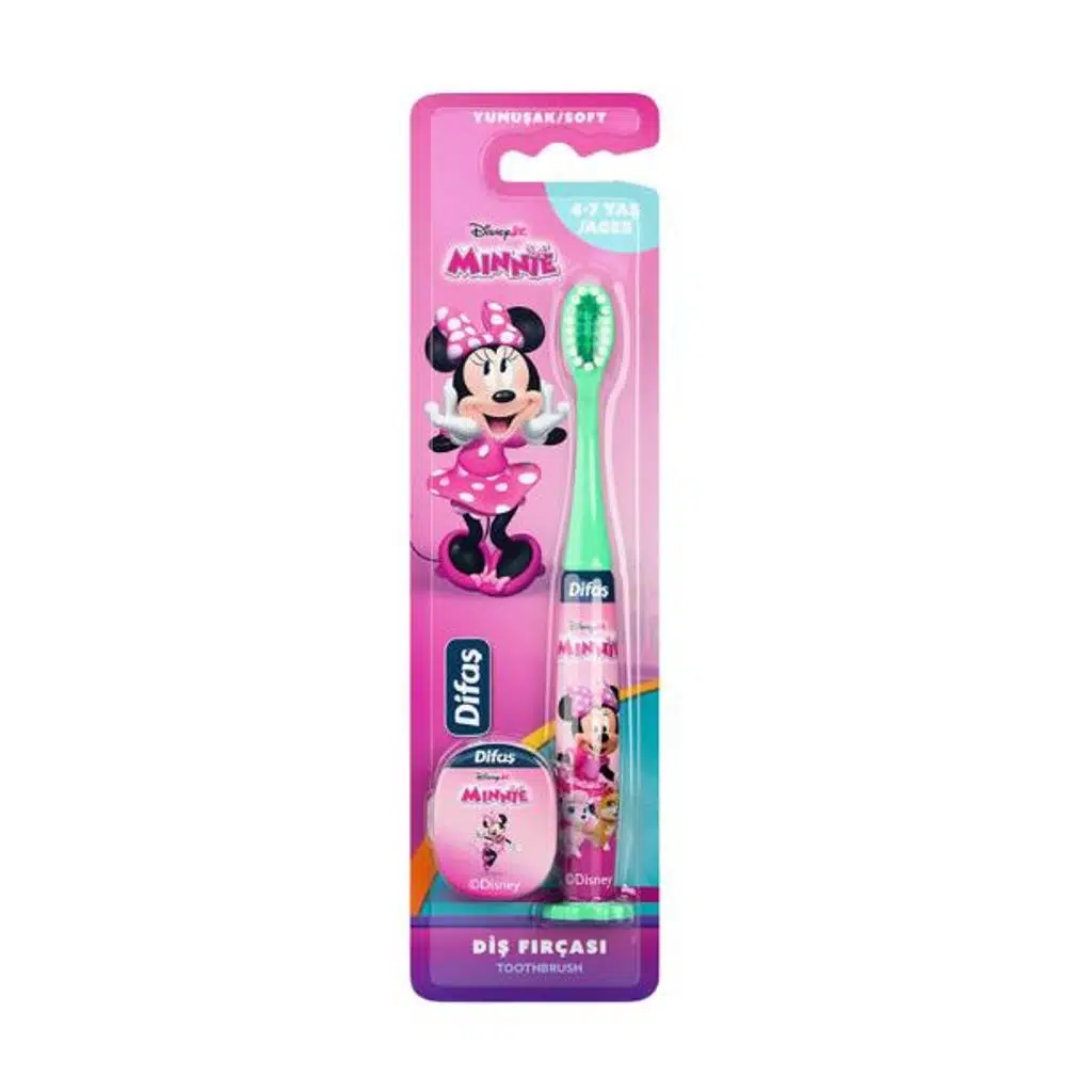 Difaş Minnie Yumuşak Diş Fırçası 4-7 Yaş Karma Renk