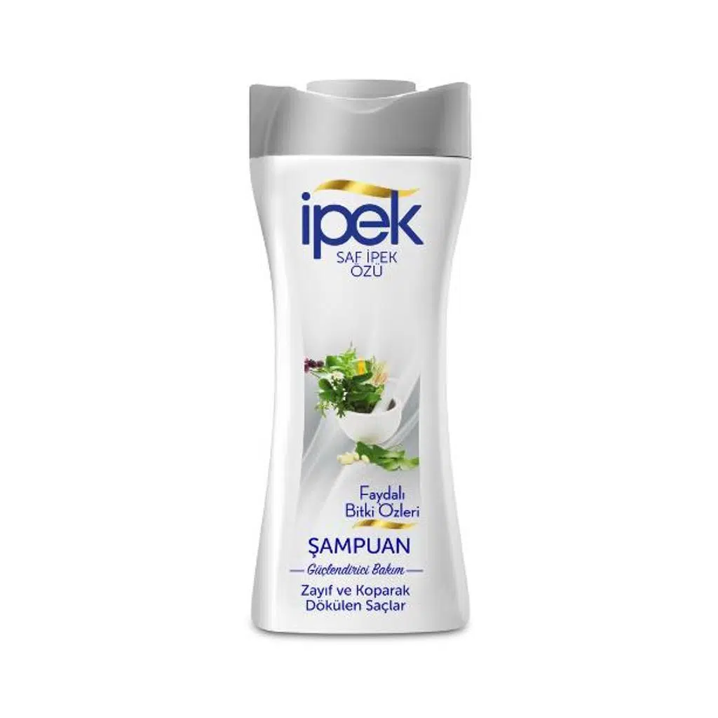 İpek Saf İpek Özü Faydalı Bitki Özleri Şampuan Güçlendirici Bakım Zayıf ve Koparak Döküllen Saçlar 480 ml 