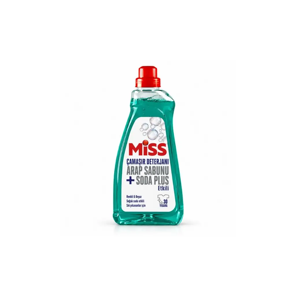 Miss Çamaşır Deterjanı Arap Sabunu+Soda Plus Etkili 1500 ml