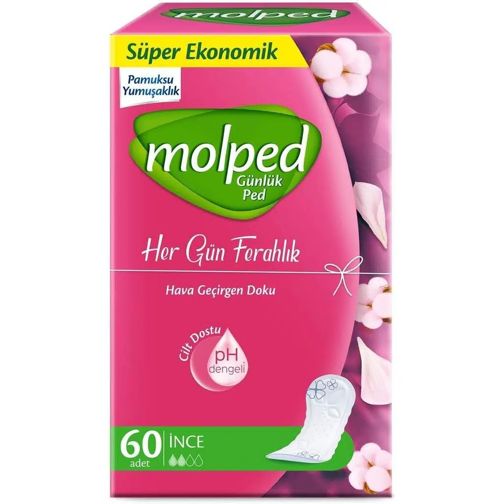 Molped Günlük Ped Hergün Ferahlık 60 Adet İnce