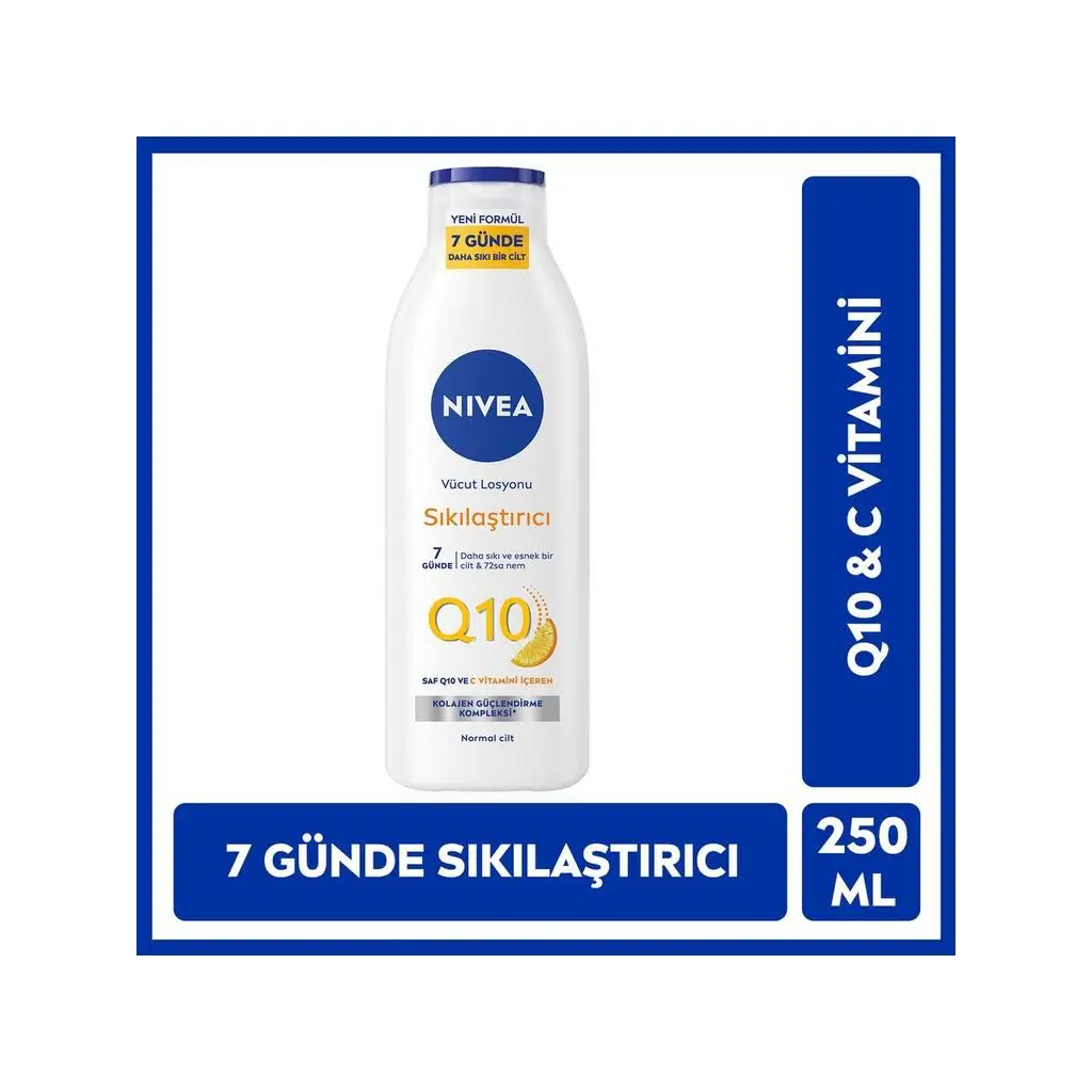 Nivea Vücut Losyonu Q10 Sıkılaştırıcı C Vitamini İçerikli 250 ml