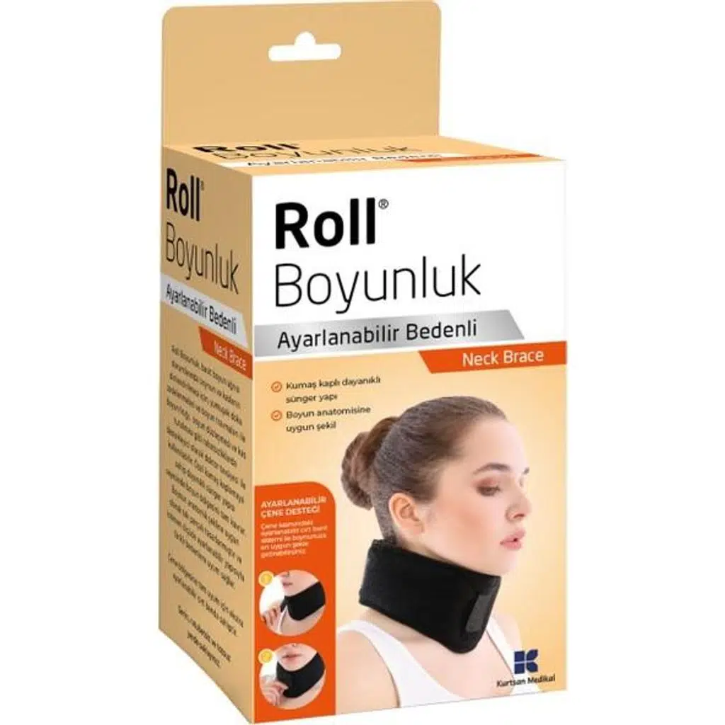 Roll Ayarlanabilir Bedenli Çırtlı Boyunluk