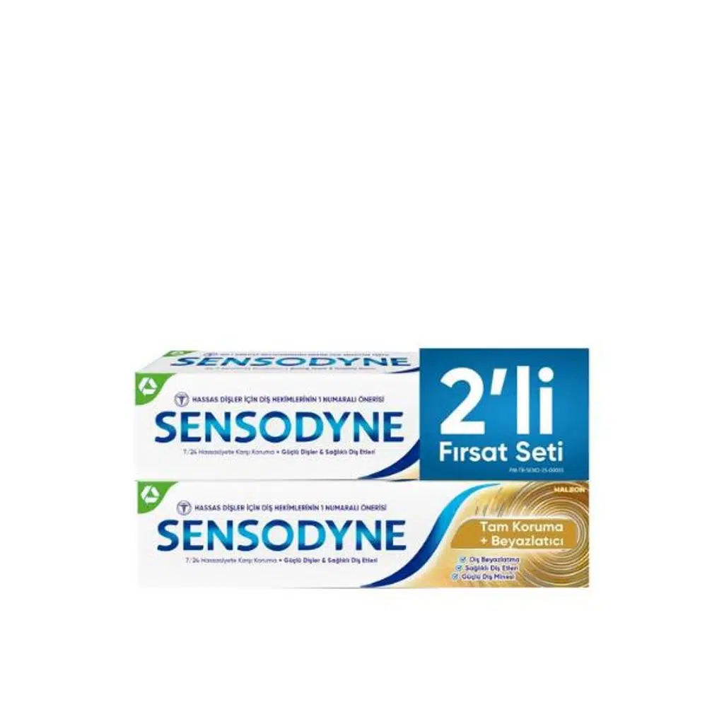 Sensodyne 50 Ml 2 li Fırsat Paketi Tam Koruma + Beyazlatıcı
