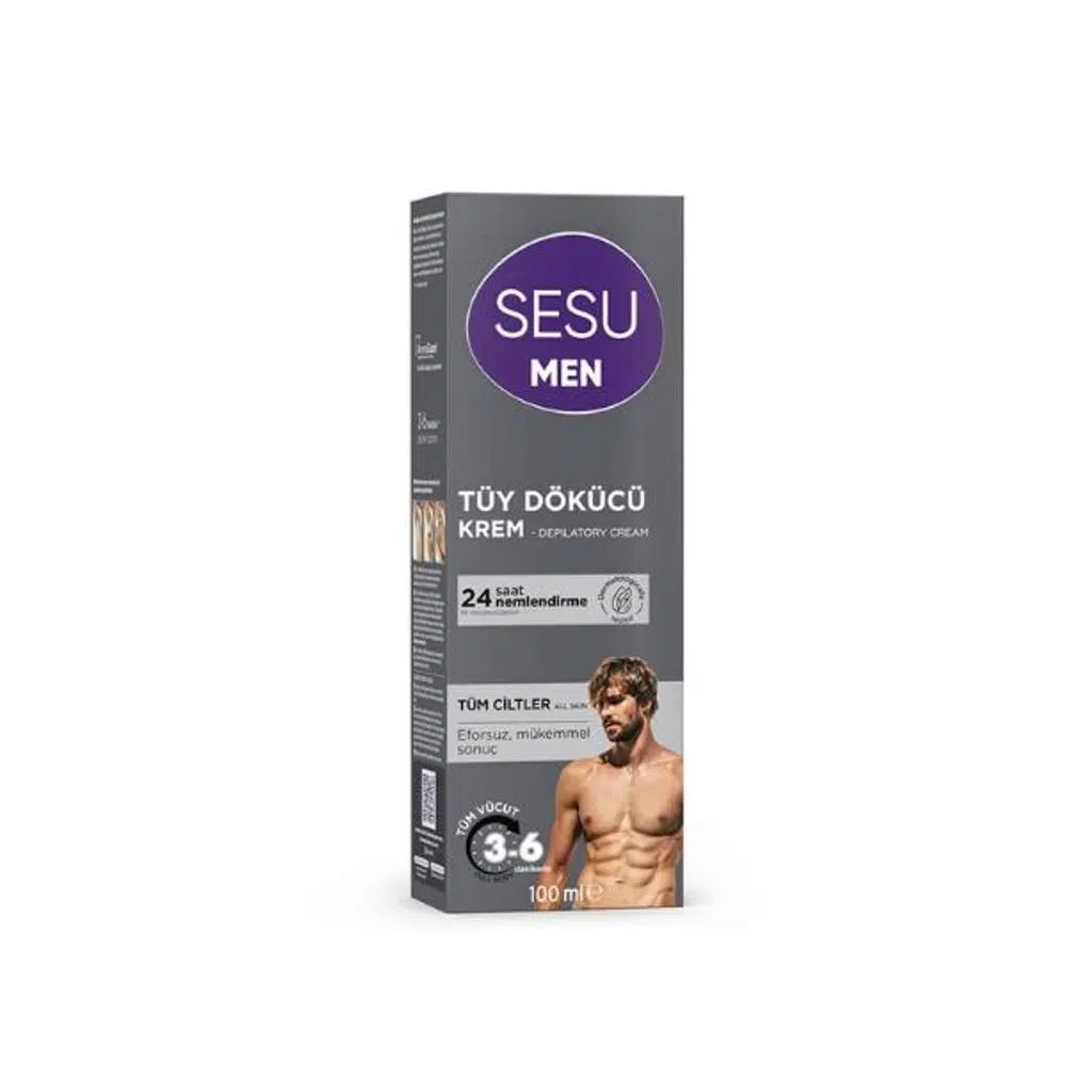 Sesu Men Erkek İçin Tüy Dökücü Krem 100 Ml